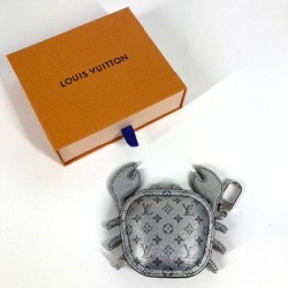 LOUIS VUITTON M02529 Monogram Club Crab Charm Wallet/Coin Case Pouch Key Holder - Picture 10 of 16
